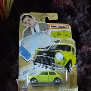 Match Green Classic Toy Car Mini Cooper